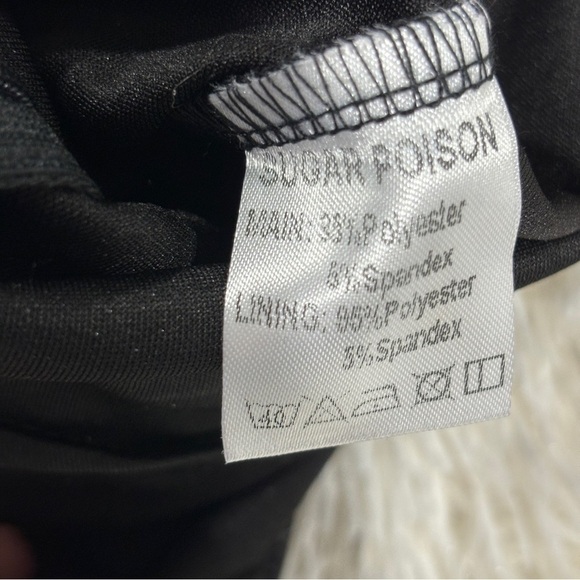 SUGAR POISON Women's Sleeveless Ruffle One Shoulder High Waist Jumpsuit Small - Picture 8 of 10